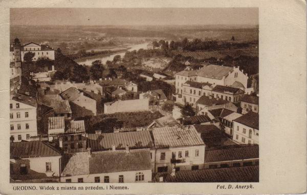 Grodno - Widok na przedmie�cia i Niemen