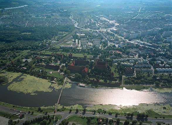Malbork - Z lotu ptaka