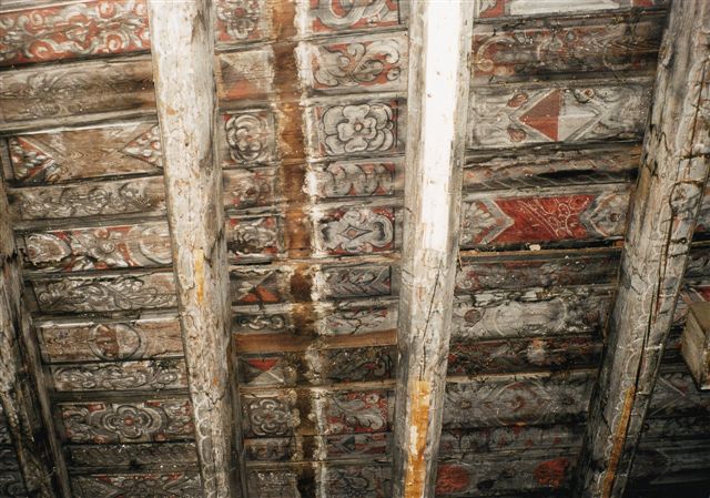 Mor�g - Polichromie w jednej z sal zamku