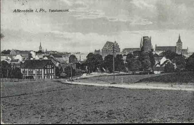 Allenstein - Totalansicht 1911