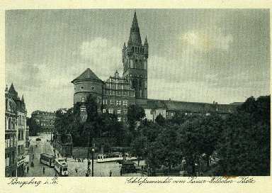 Konigsberg - Castle view from Kaiser Wilhelm place
